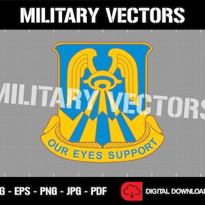 Amerikanska arméns 24:e militära underrättelsebataljon - Militär underrättelsetjänst - Patch Logo Dekal Emblem Crest Insignia - Digital SVG Vektor Cricut-fil