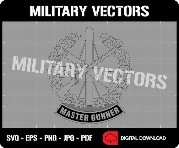 U.S. Army Master Gunner Badge - Patch Pin Logo Decal Emblem Crest