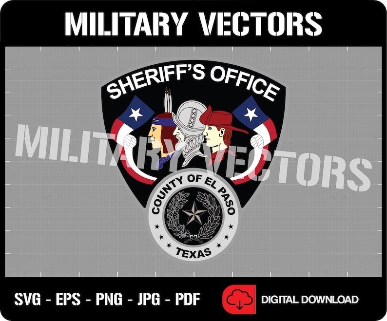 El Paso County Sheriff's Office - Law Enforcement - Patch Logo Decal ...