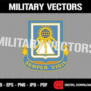 Amerikanska arméns 140:e militära underrättelsebataljon - Militär underrättelsetjänst - Patch Logo Dekal Emblem Crest Insignia - Digital SVG Vektor Cricut-fil