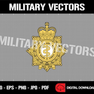 Royal Australian Army Medical Corps (RAAMC) - Militaire Patch Logo Decal Embleem Crest Insignia - Digitale SVG Vector Cricut File