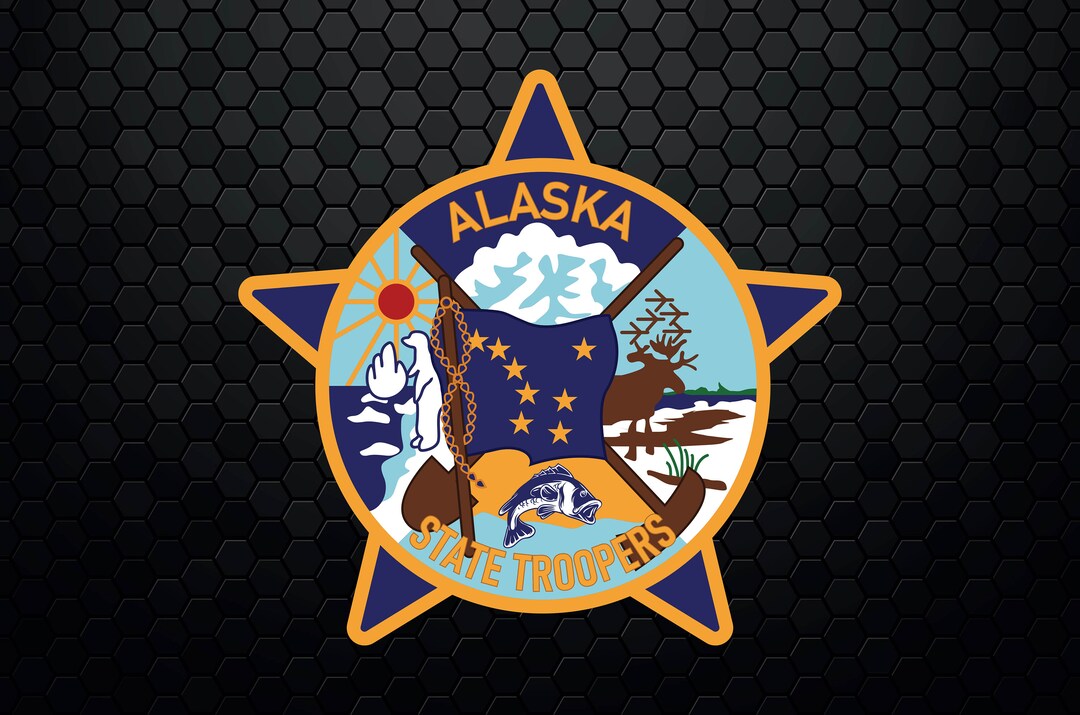 Alaska State Troopers Patch Logo Decal Emblem Crest Badge Insignia