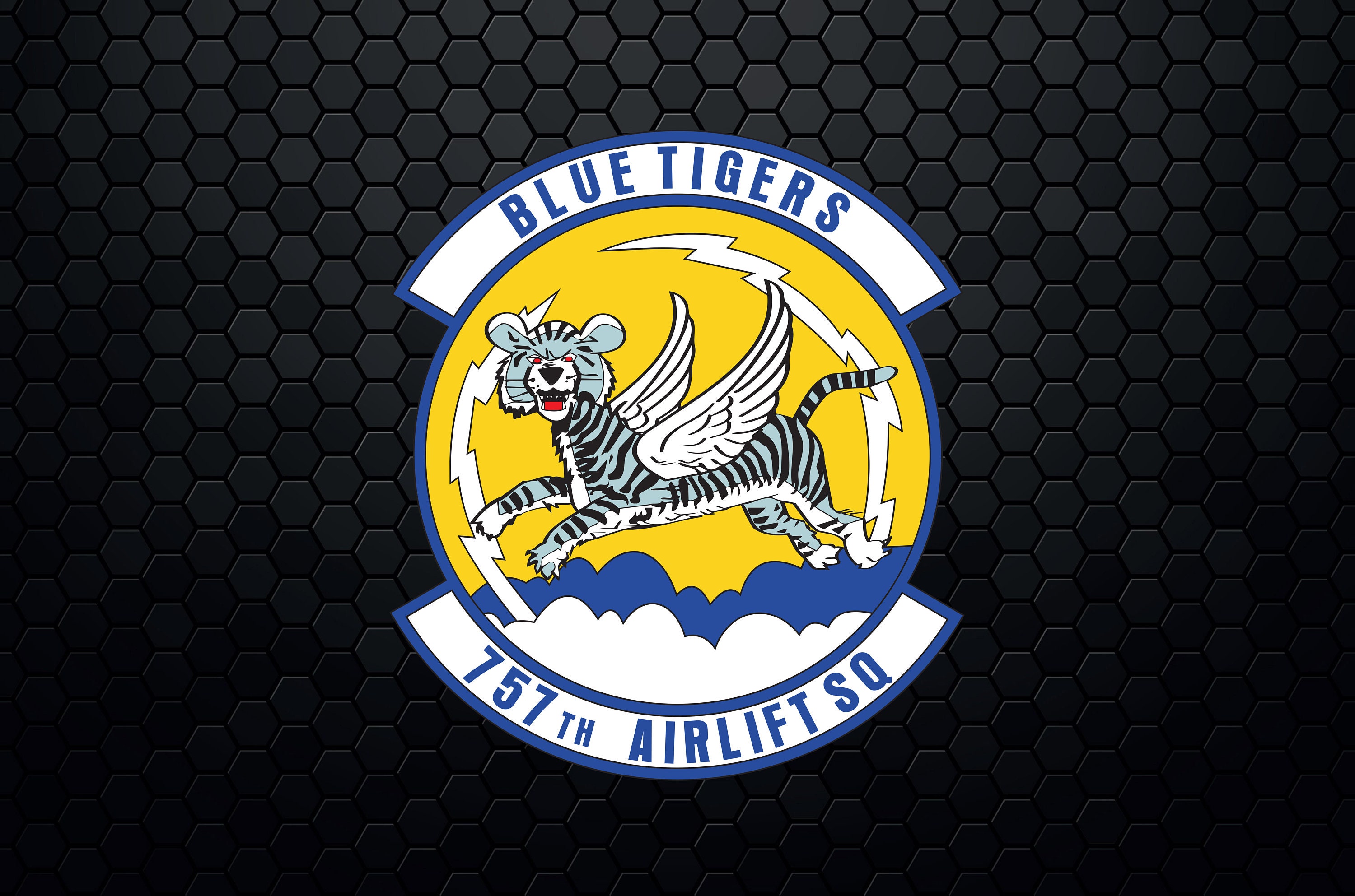 757th Airlift Squadron USAF - Patch Logo Decal Emblem Crest