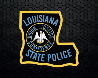 Louisiana State Police - Patch Logo Decal Emblem Crest Badge Insignia - Digital Svg Vector Cricut File