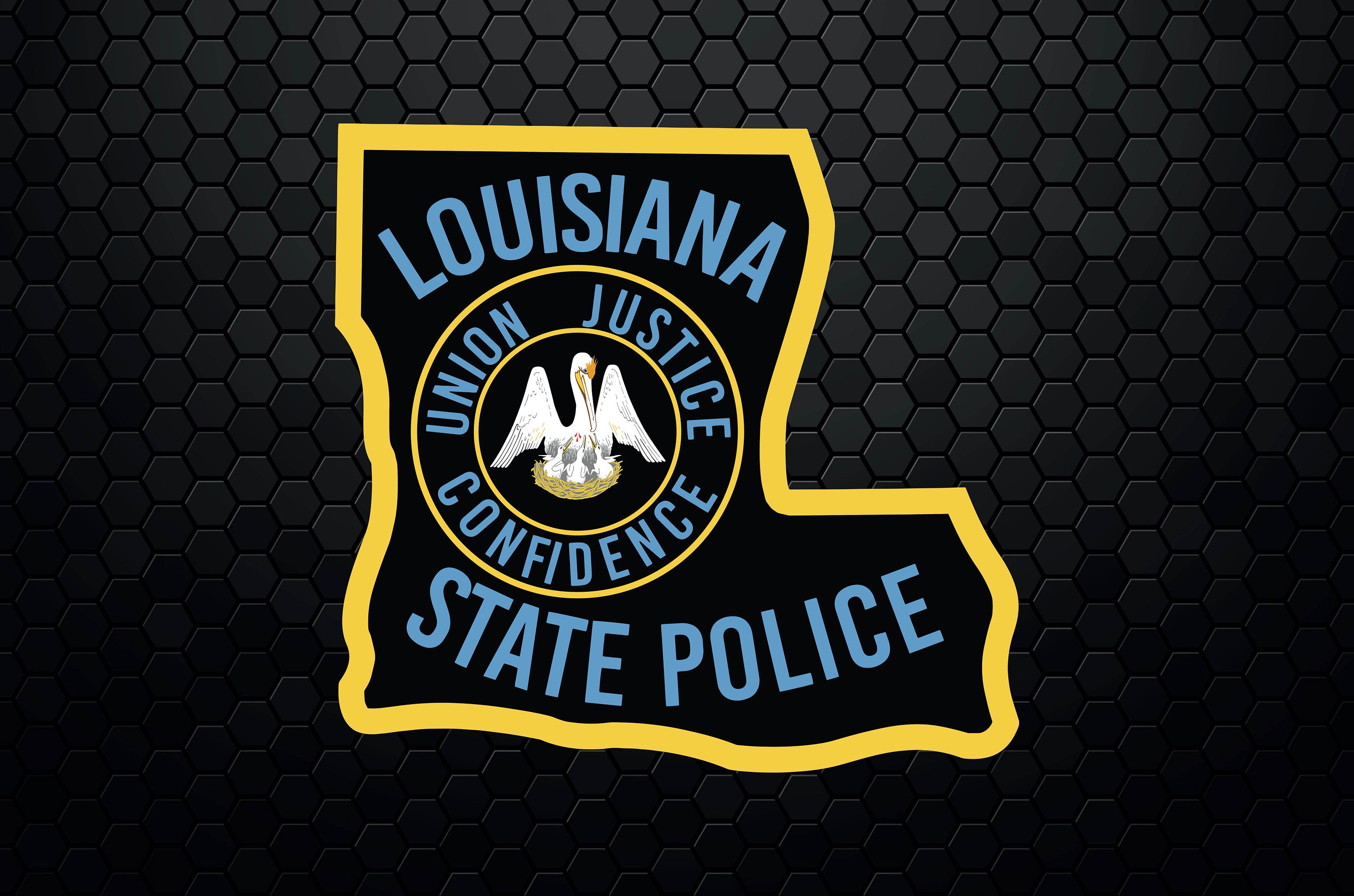 2 Hat Size Louisiana State Police Patches