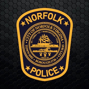 Norfolk Police Department - Patch Logo Decal Emblem Crest Badge Insignia - Digital Svg Vector Cricut File
