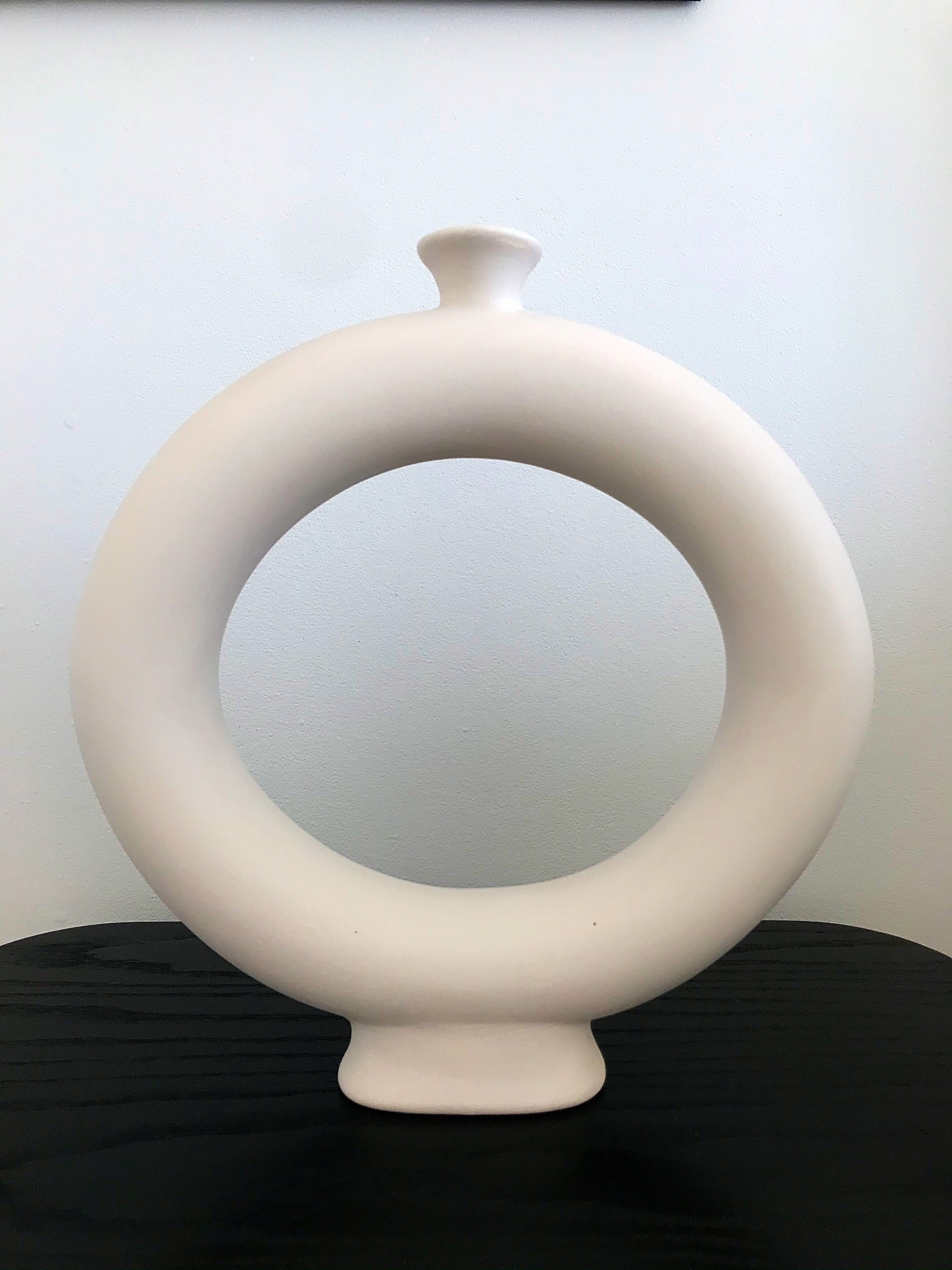 Minimalist Donut Ceramic Ring Vase Nodic Etsy