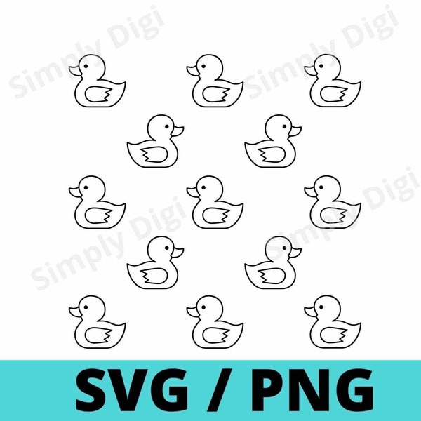 Rubber Ducky cute ducks rubber duck bird birds animals outline animal SVG PNG Digital File Clipart Vector Pattern cricut svg files business