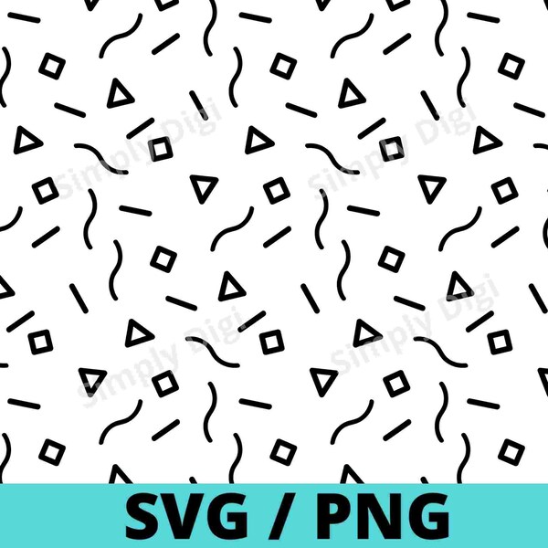 Triangle Squiggle Line Etsy