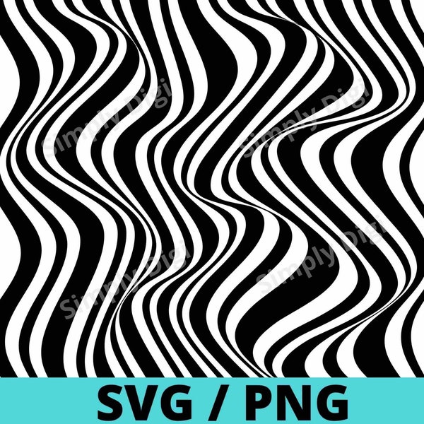 Vertical 3D Lines Black Curved arch wave waves Stripe horizontal sand Pattern SVG PNG Digital Background Clipart Vector silhouette cricut