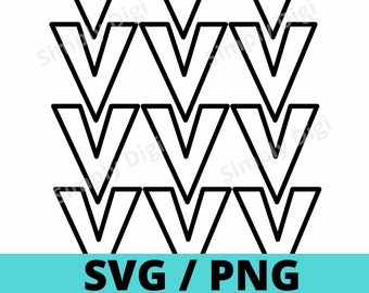 Arrows arrow vee shape SVG PNG outline  downward zigzag 3d print Pattern Digital Background File Clipart Vector silhouette cricut business