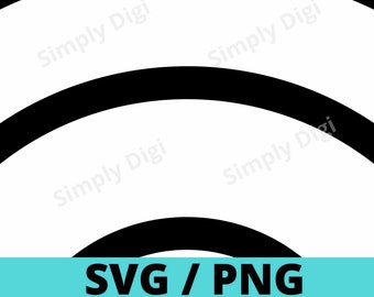 Arch arched curved curve bent lines  SVG PNG line round thick Rainbow Pattern Digital File Clipart symbol Vector silhouette cricut business