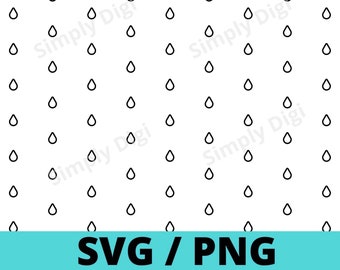 EAU Gouttes de pluie gouttelettes cercle de bulles rond SVG PNG Fichier d’arrière-plan numérique Clipart Vector silhouette Motif cricut petite entreprise