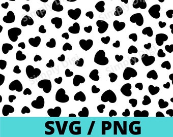 Download Hearts Pattern Svg Etsy