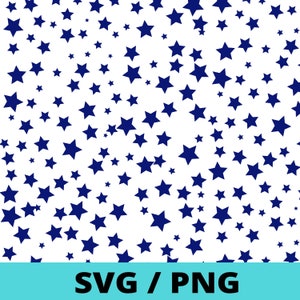 Starry Navy donker royal blue hemel sterren patroon SVG PNG Instant digitale achtergrond clipart vector silhouet cricut cut bestand kleine bedrijf