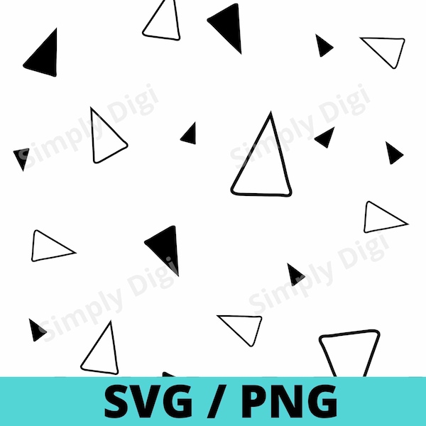 Hollow seamless Chevron mix triangle zigzag shape Pattern SVG PNG Digital Background File Clipart Vector silhouette cricut cut business