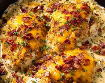 Bacon Ranch Chicken Recipe | Cheesy Comfort Food PDF Download