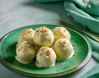 Eggnog Truffles Recipe | Christmas Dessert PDF | White Chocolate Truffles | Holiday Candy Ideas | Festive No-Bake Treat