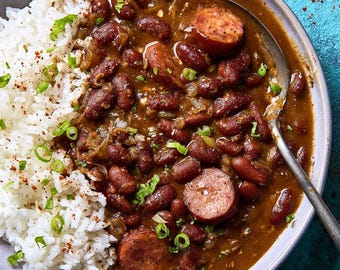 Authentic Red Beans and Rice Recipe | Classic Louisiana Comfort Food Digital Download