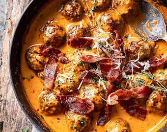 Marry Me Chicken Meatballs Recipe – Creamy Italian Comfort Food Digital PDF Download