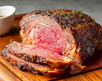 Christmas Prime Rib Recipe PDF | Holiday Roast Beef Printable | Festive Dinner Centerpiece | Juicy Prime Rib with Au Jus Download