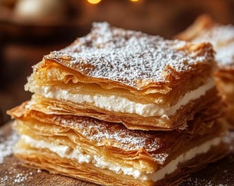 Churro Saltine Toffee Napoleons Recipe PDF – Easy Layered Dessert with Cream & Caramel Filling | Instant Digital Download