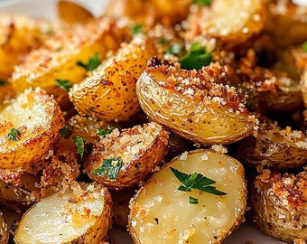 Crispy Garlic Butter Potatoes – Easy & Flavor-Packed Side Dish Recipe