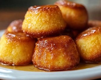 Printable Honey Butter Cornbread Poppers Recipe | Digital Download