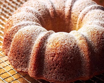 Apple Cider Bundt Cake Recipe PDF | Cozy Fall Dessert Printable | Cinnamon Sugar Autumn Cake | Holiday Recipe