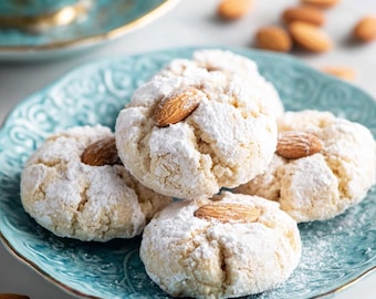 Almond Cookies Recipe | Italian Almond Cookies PDF | Gluten-Free Option | Tea Time Treat | Homemade Gift | Simple Dessert