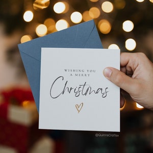 Weihnachtskarte, Süße Weihnachtskarte, Einfache Weihnachtskarte, frohe Weihnachten, glückliche Weihnachten, vermisse dich an Weihnachten, Familien-Weihnachtskarten
