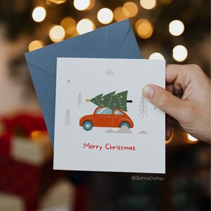 Kerstkaart, lieve kerstkaart, eenvoudige kerstkaart, vrolijk kerstfeest, vrolijk kerstfeest, familiekerstkaart, familiekaarten
