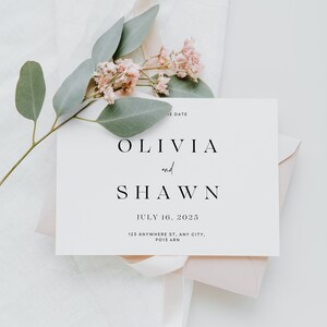 Save the Date, Simple Save the Date, Simplistic Save the Date, Elegant Save the Date, Rustic, Boho, Minimalistic, Minimal Save the Date