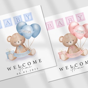 Baby Welcome Home-kaart, nieuwe babykaart, gefeliciteerd, gefeliciteerd met je nieuwe baby, babyjongen, babymeisje, nieuwe babyjongen, nieuwe babymeisje