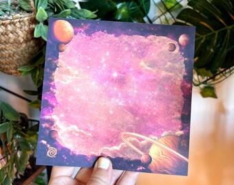 Planet Magic Notepad Large, Space Notepad, Planet To Do List