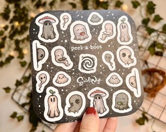 Ghost Planner Stickers | Spooky Waterproof Vinyl Sheet
