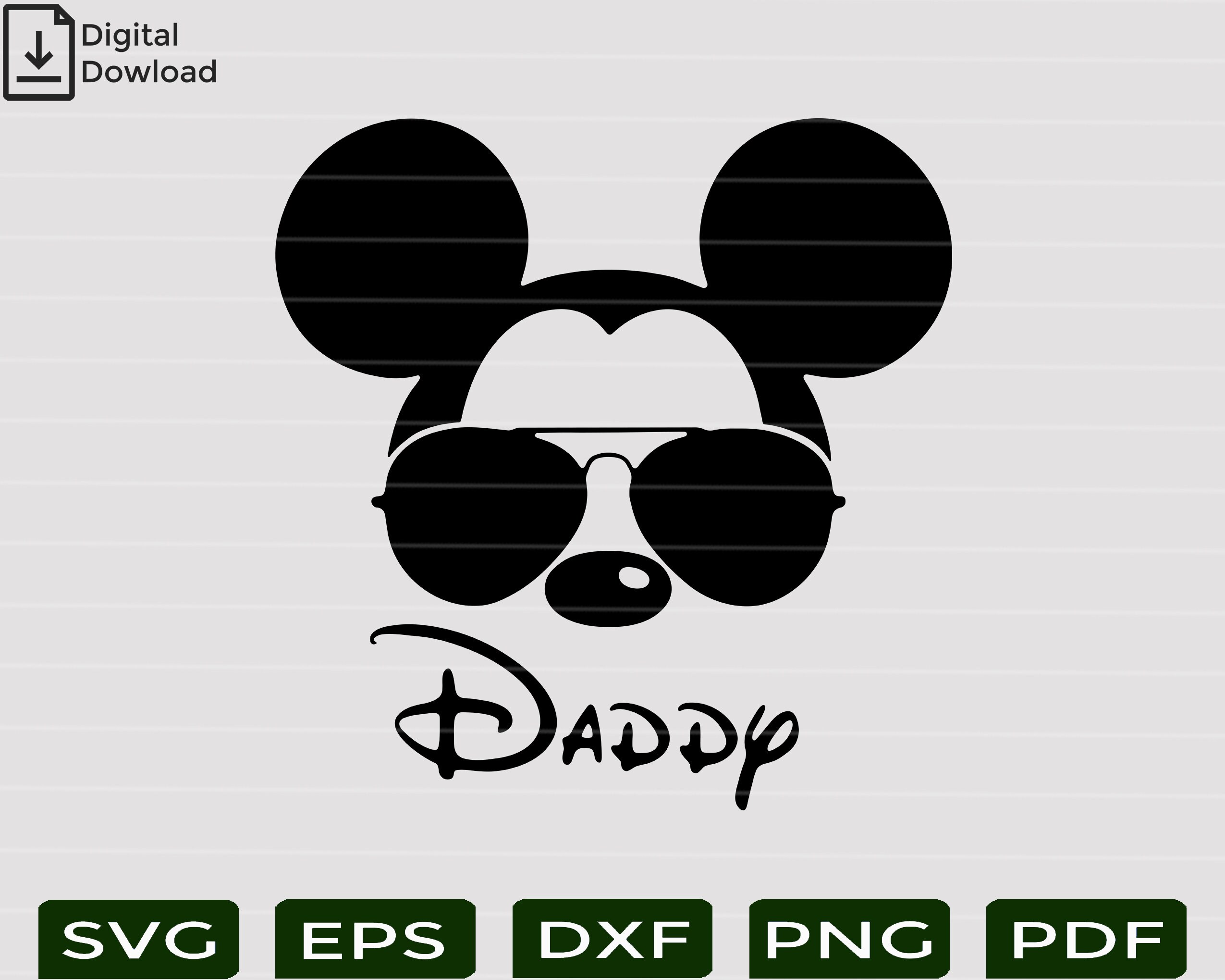 Daddy Mouse SVG-PNG/ Super Hero SVG/ Custom File/ | Etsy