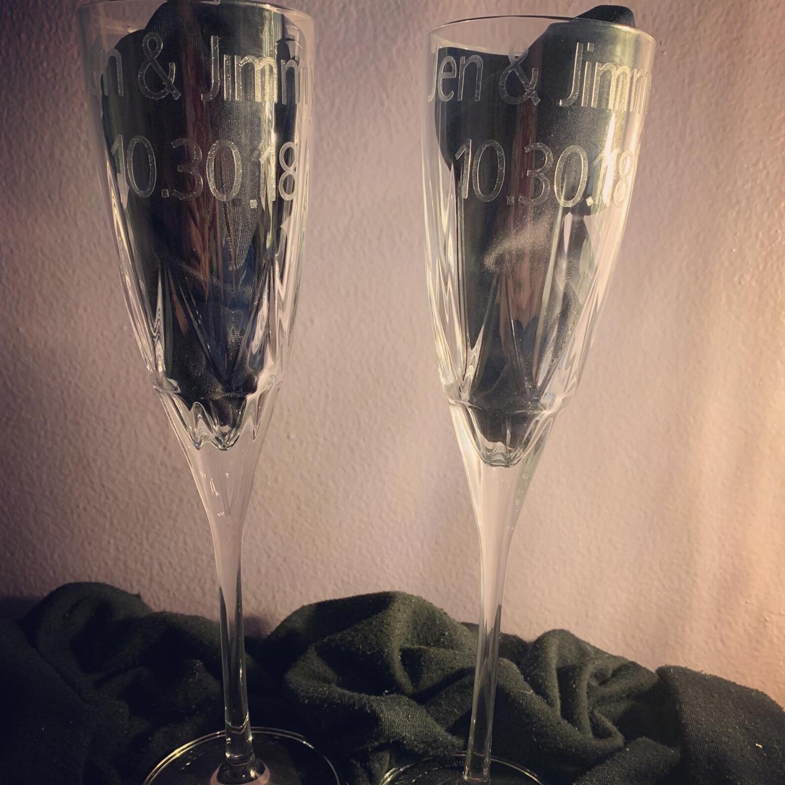 Flûtes de Champagne personnalisées Etsy