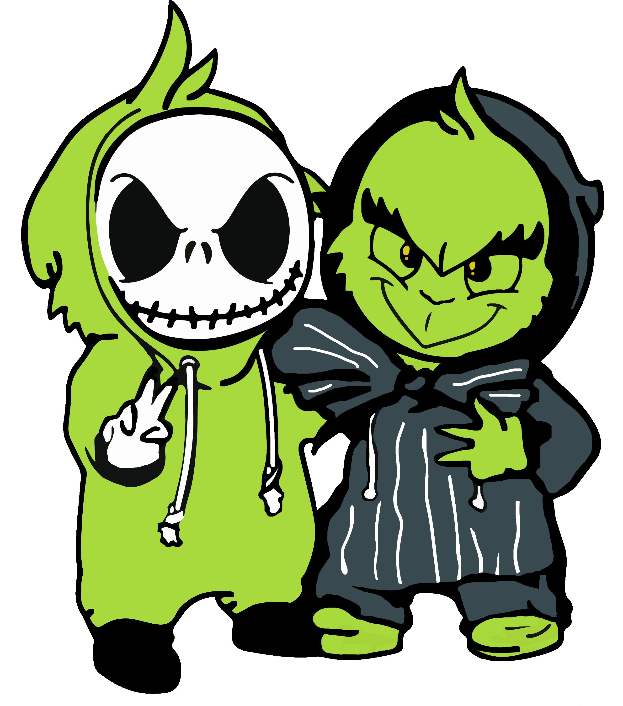 Grinch and Jack - Etsy