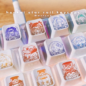 Honkai Star Rail White Keycaps (PREORDER ends 7/10)+ INSTOCK