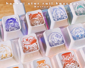 Honkai Star Rail White Keycaps (in stock)
