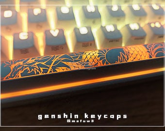 Genshin Impact White Spacebar Keycaps