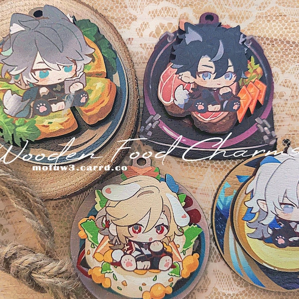 Genshin Wooden Food Charms