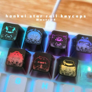 Honkai Star Rail Black Keycaps (in stock)