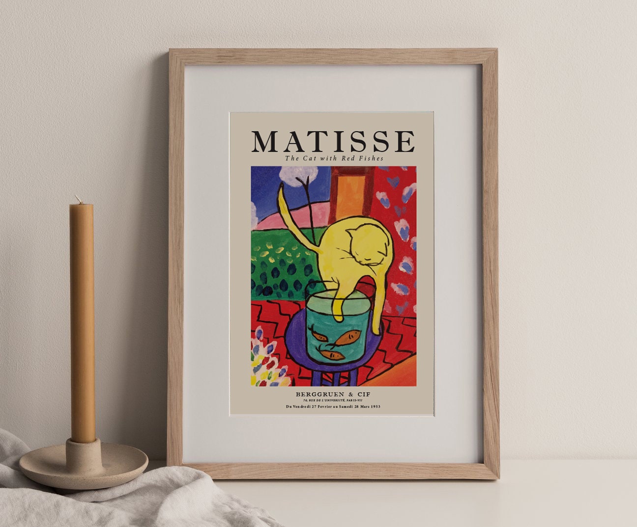 Matisse The Cat with Red Fish print Henri Matisse Poster Etsy