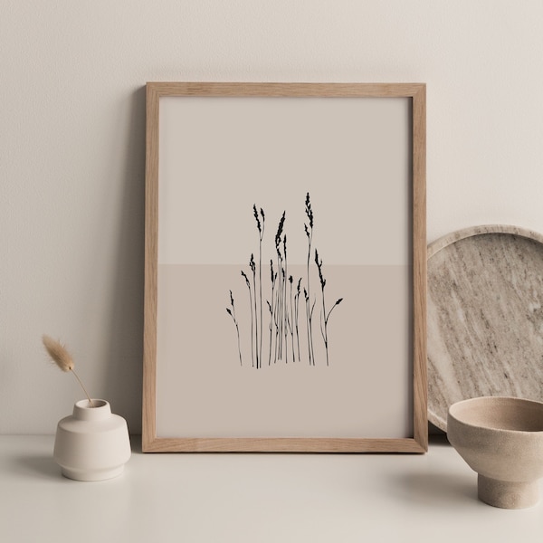 Neutral Art Print, Home Decor, Neutral Wall Art, Downloadable Art Print, Neutral Decor, Minimal Nature Print, Neutral Minimal Print