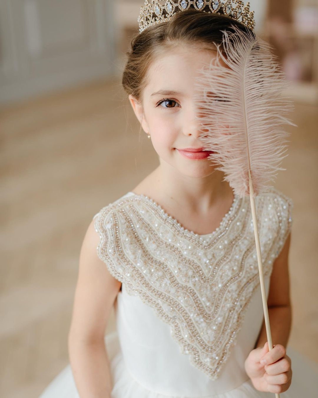 NEW Flower Girl Dress Traingirl Ball Gownivory Flower Girl Etsy