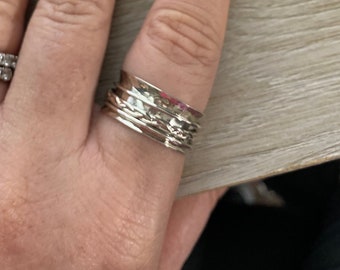 Beautiful Spinner Silver ring, Size 10, Promise ring, Gift for her, ring, jewelry, sterling silver rings, boho ring, 925 silver,