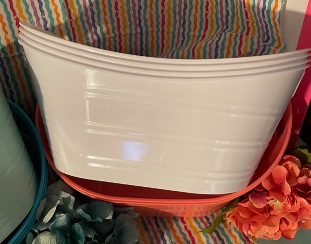 Cesta de almacenamiento de plástico personalizado / cubos | Etsy