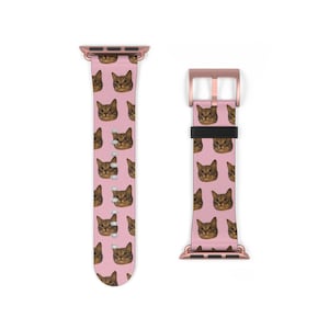 Custom Pet Face Watch Band, Custom Apple Watch Bands, Custom Photo Apple Watch Bands
